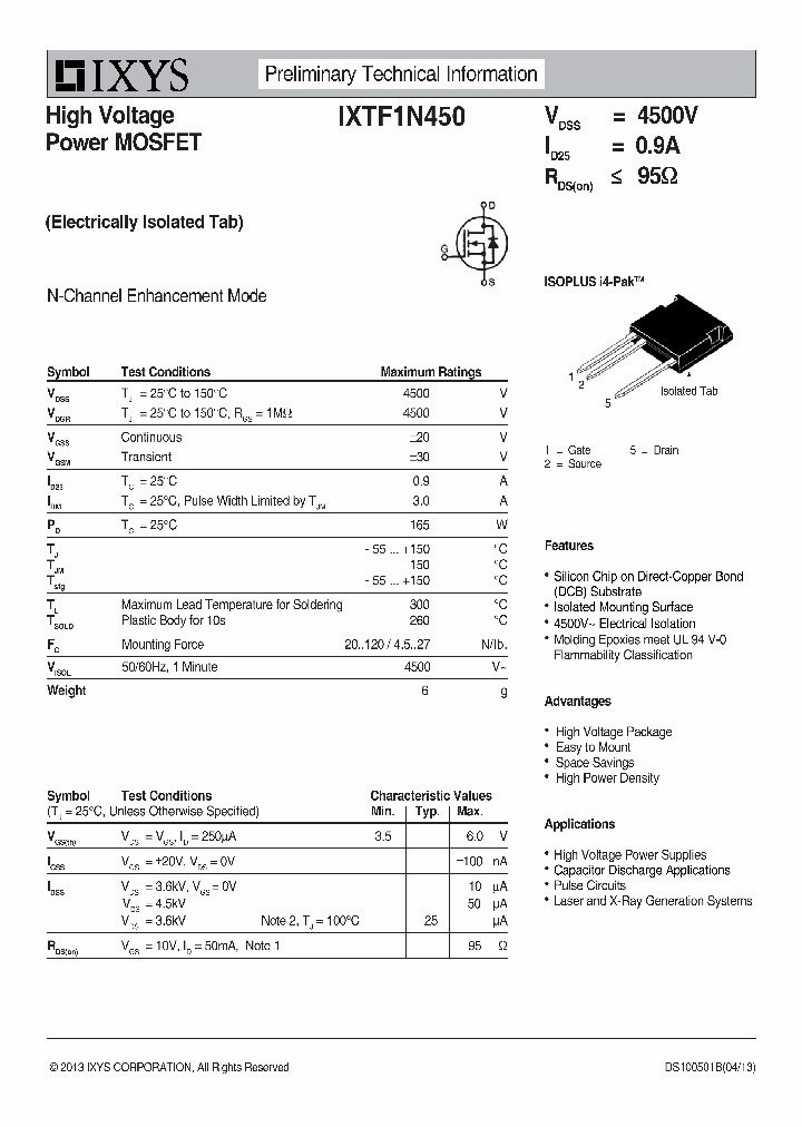 IXTF1N450_6975380.PDF Datasheet