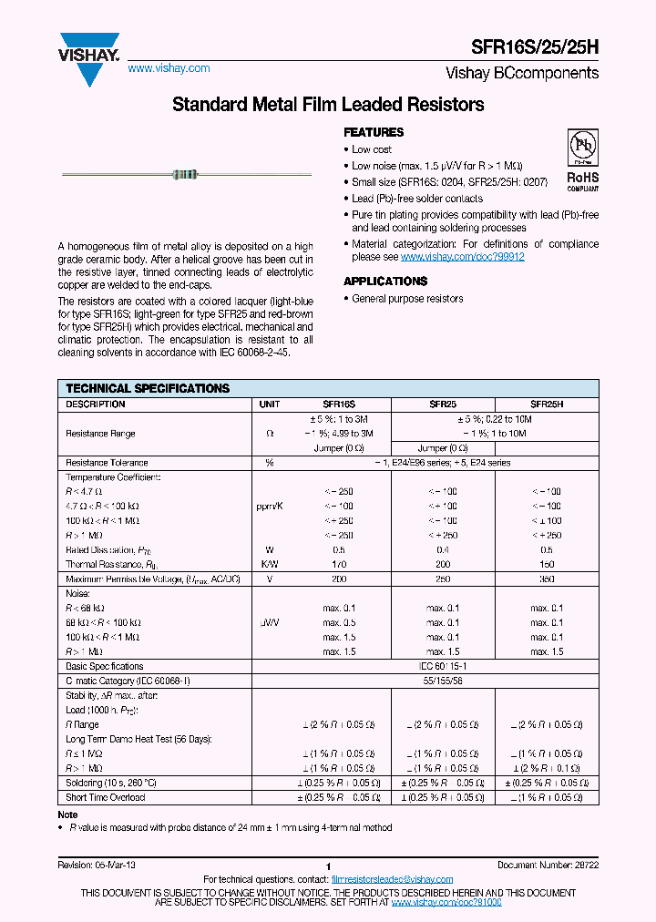 VISHAYBCCOMPONENTS-SFR25H0004700JA500_6975811.PDF Datasheet