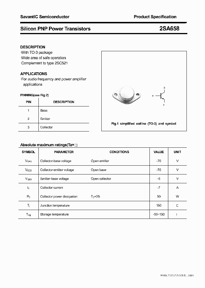 2SA658_6979998.PDF Datasheet