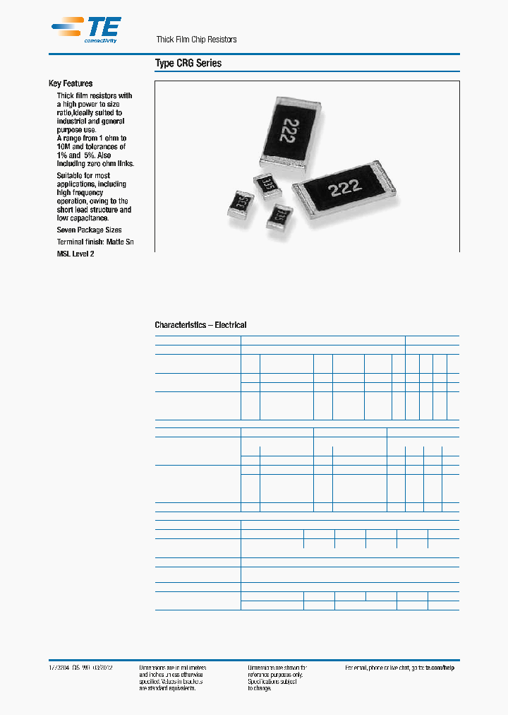 CRG0603J100K_6985776.PDF Datasheet