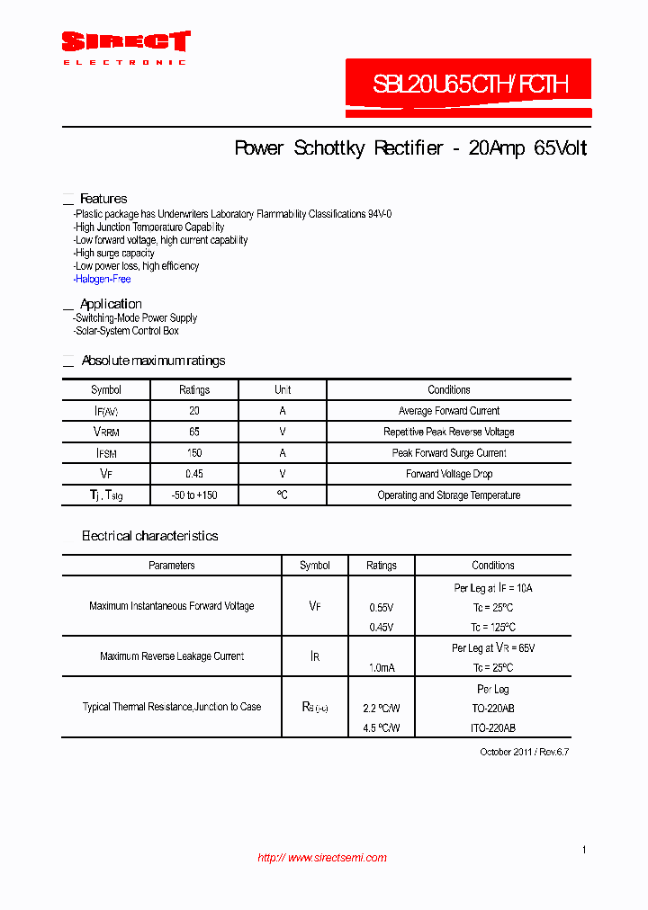 SBL20U65FCTH_6986140.PDF Datasheet