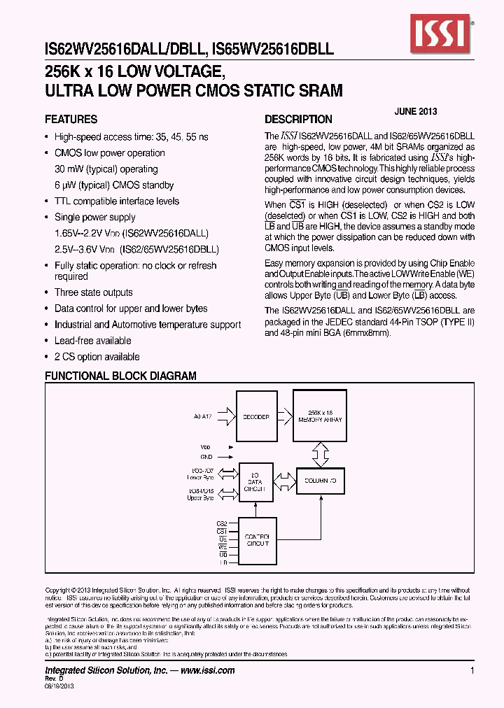 IS65WV25616DBLL-55CTLA3_6987139.PDF Datasheet