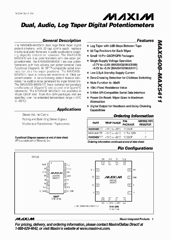 MAX5410EEE-T_6989316.PDF Datasheet