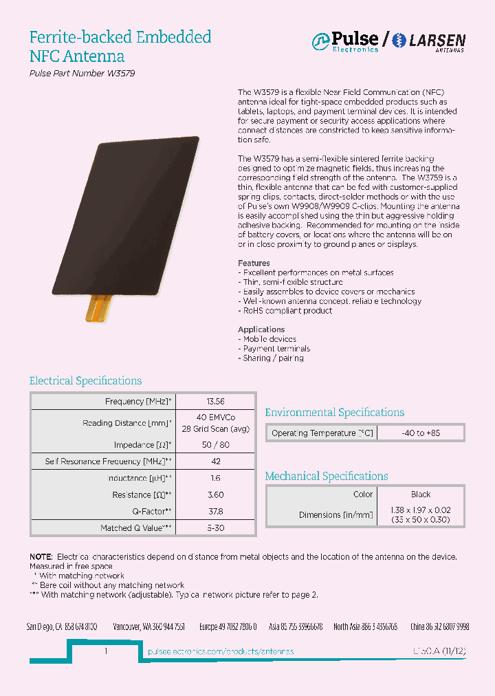 PULSEW3579_6997350.PDF Datasheet