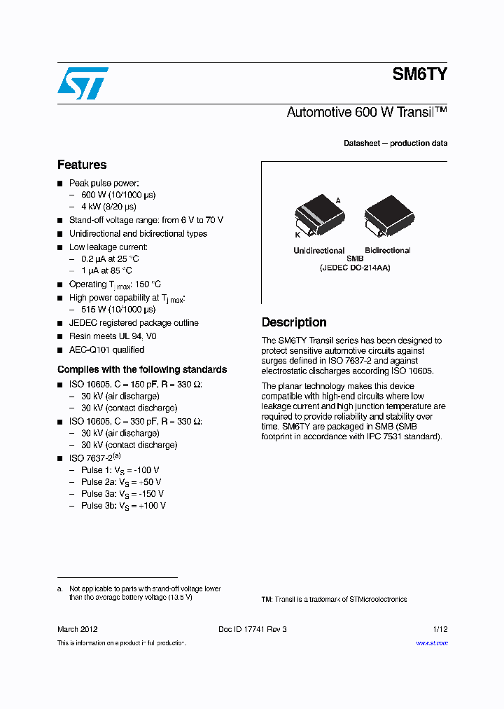 SM6T10AY_7029040.PDF Datasheet