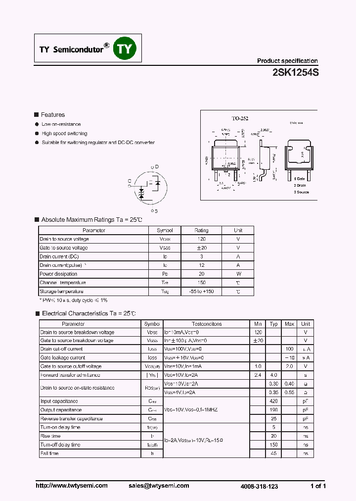 2SK1254S_7042904.PDF Datasheet