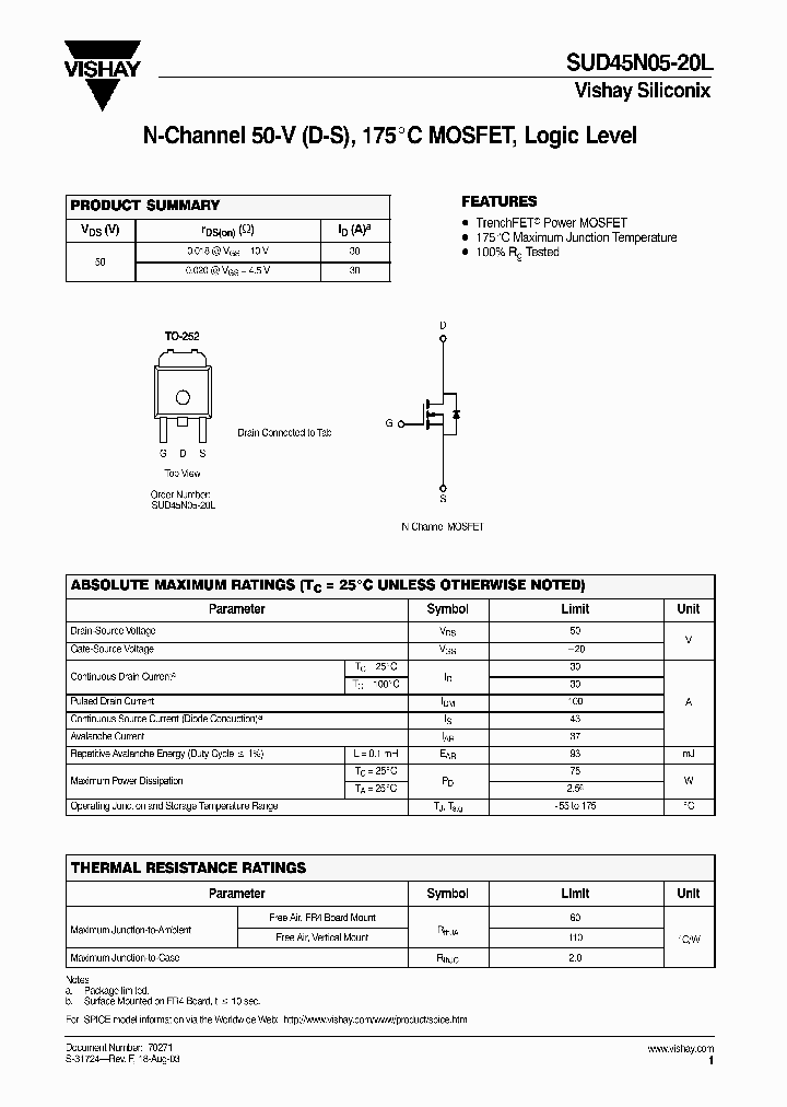 SUD45N05-20L-T4_7044009.PDF Datasheet