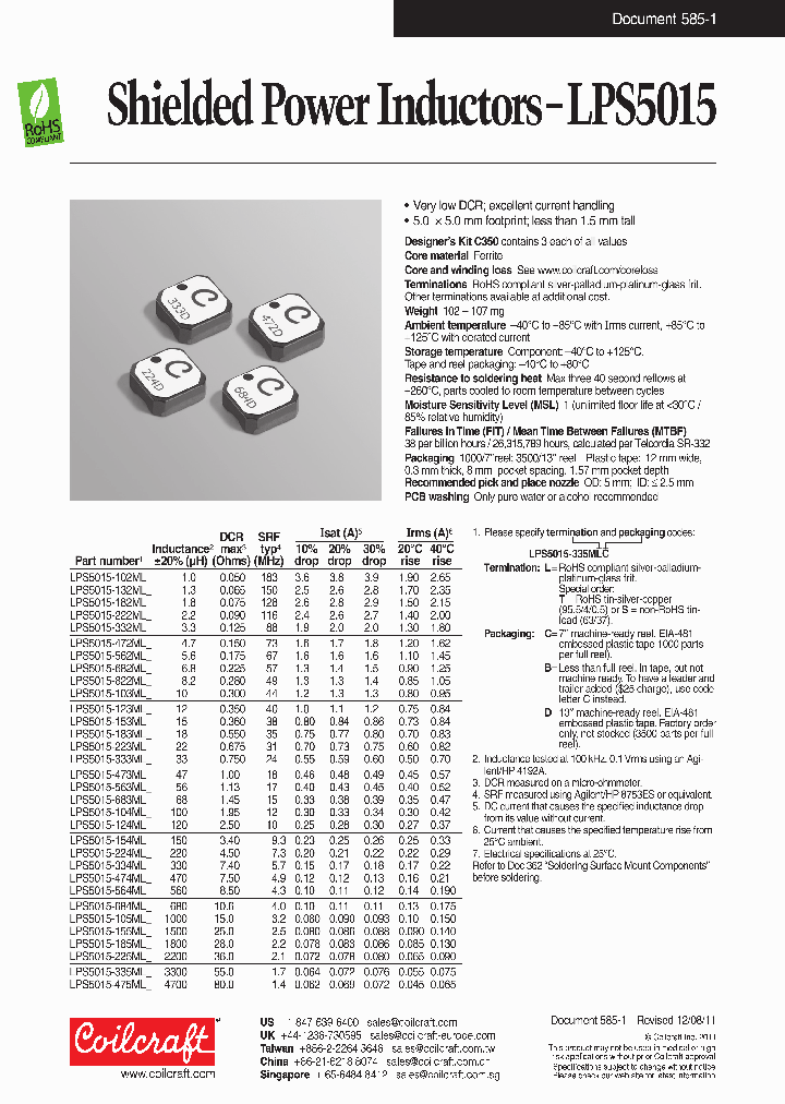 LPS5015-182MLD_7064992.PDF Datasheet