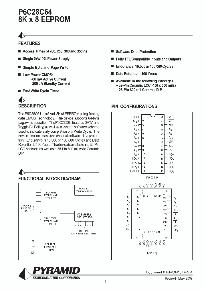 P6C28C64X-25CWM_7061904.PDF Datasheet