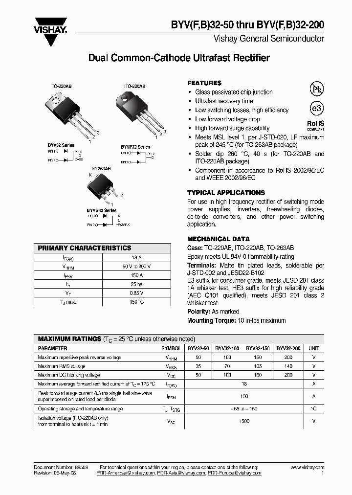 BYV32-150-E3_7080508.PDF Datasheet