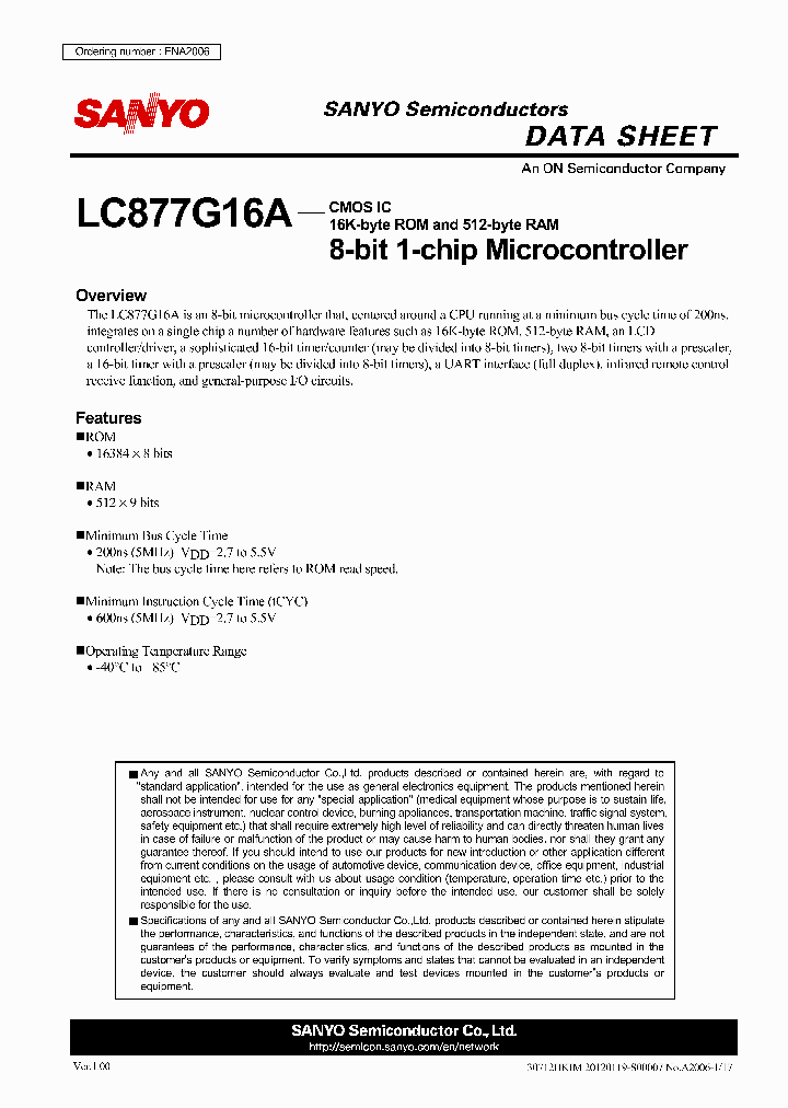 LC877G16A_7088062.PDF Datasheet