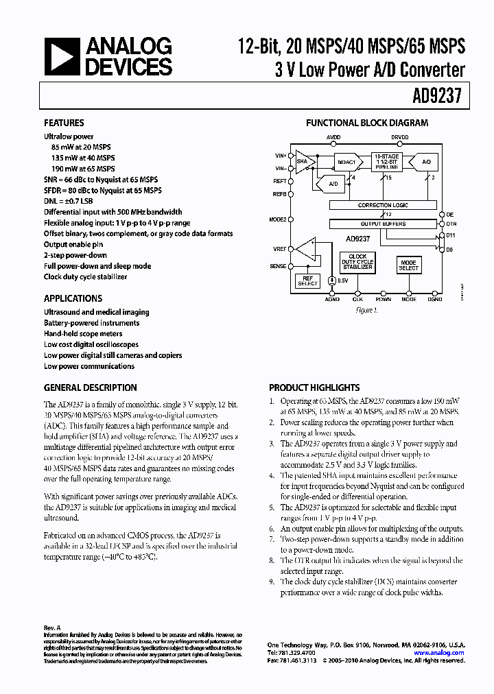 AD9237BCPZ-20_7068707.PDF Datasheet