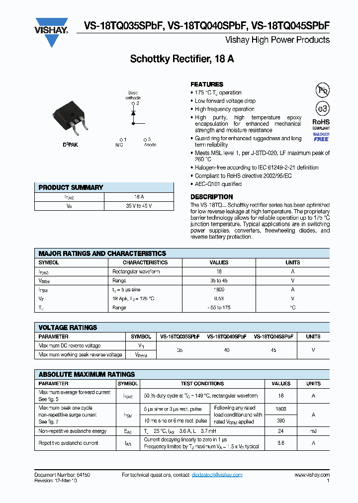 VS-18TQ040SPBF_7095752.PDF Datasheet