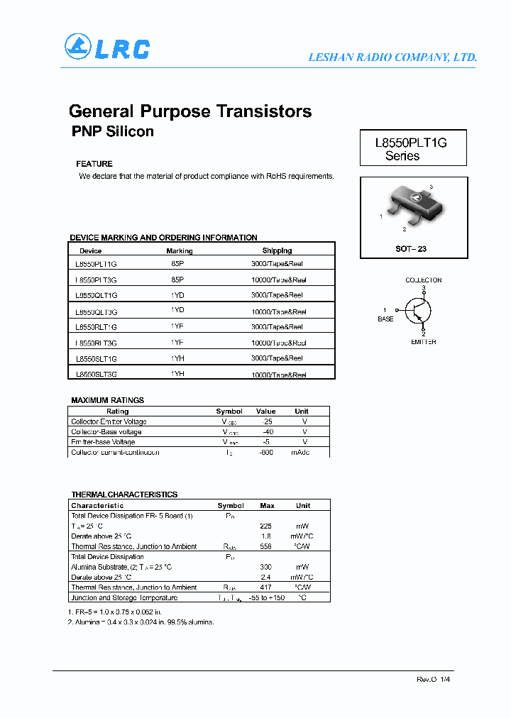 L8550QLT3G_7101835.PDF Datasheet