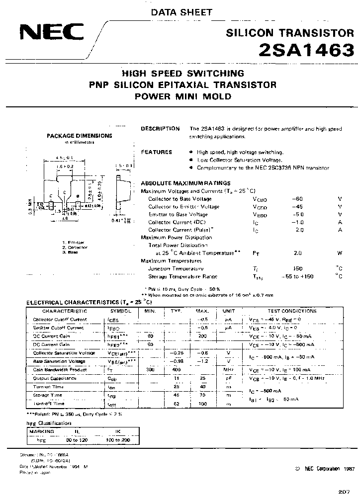 2SA1463IL-T1_7091901.PDF Datasheet