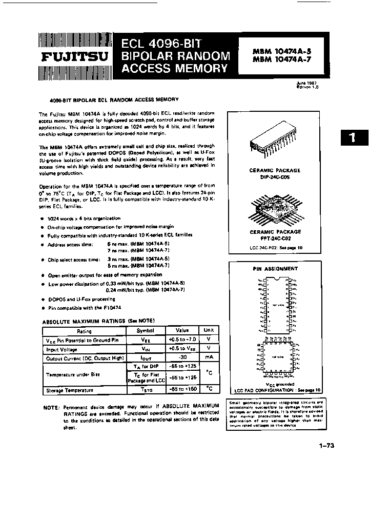 MBM10474A-5TV_7098350.PDF Datasheet