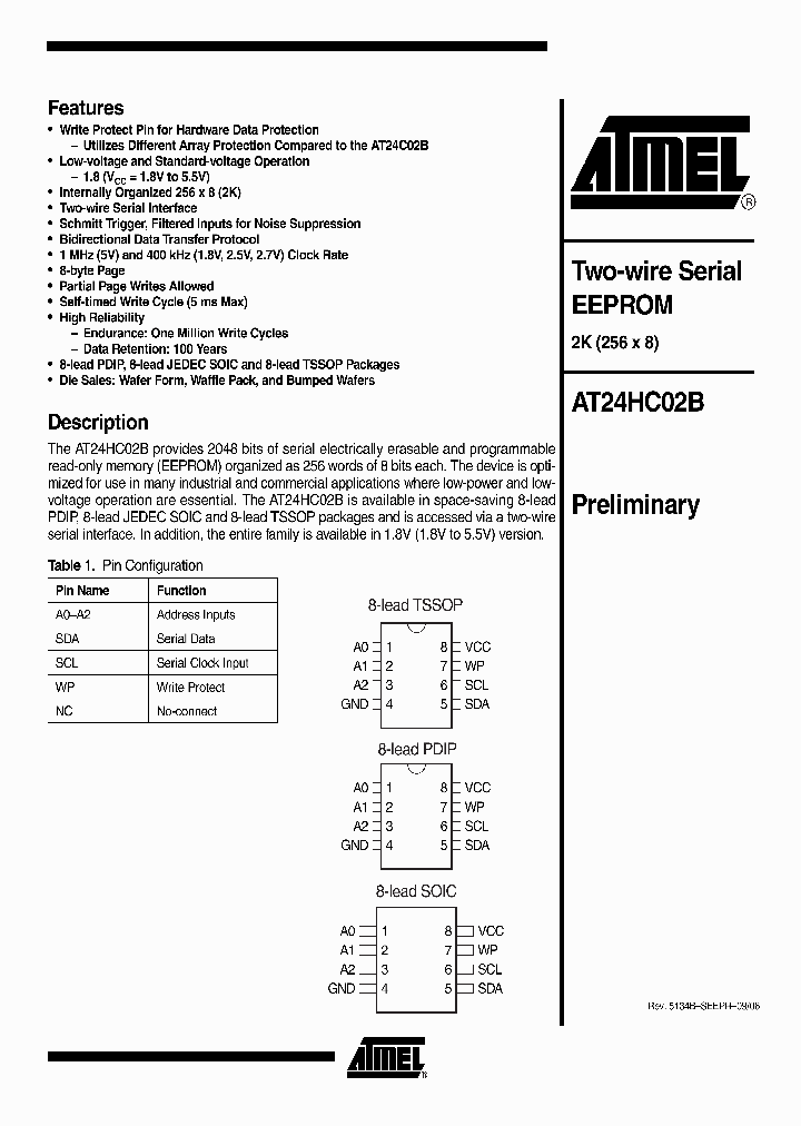 ATMELCORP-AT24HC02B-W18-11_7100947.PDF Datasheet