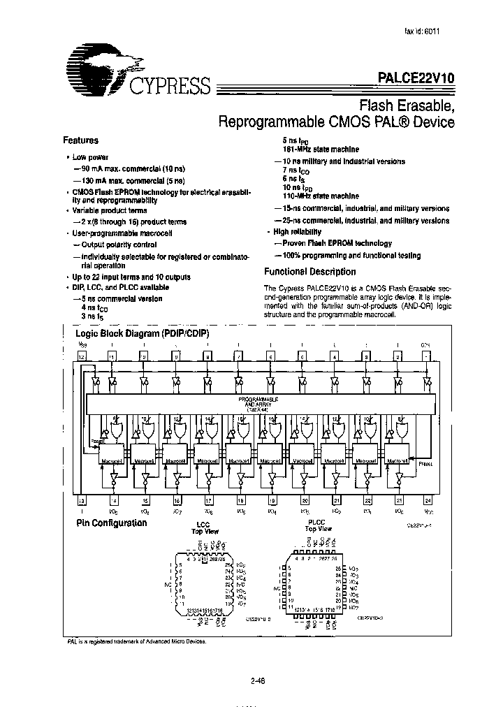 PALCE22V10-5JCR_7132538.PDF Datasheet