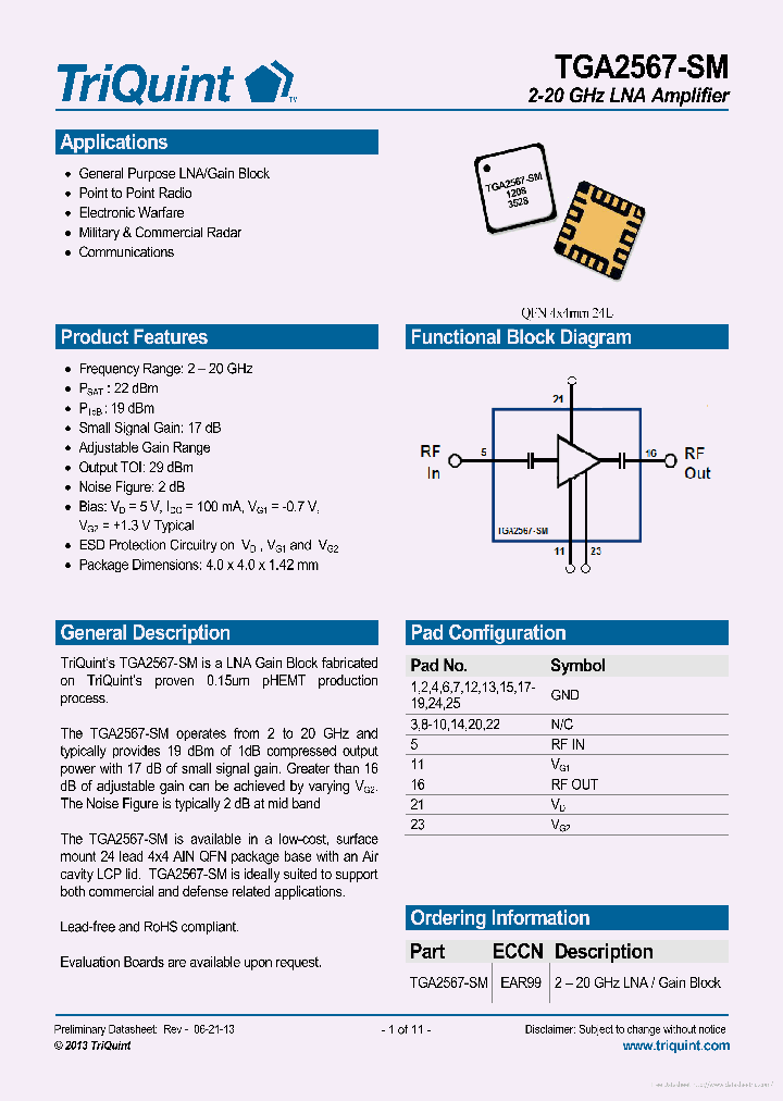 TGA2567-SM_7171474.PDF Datasheet