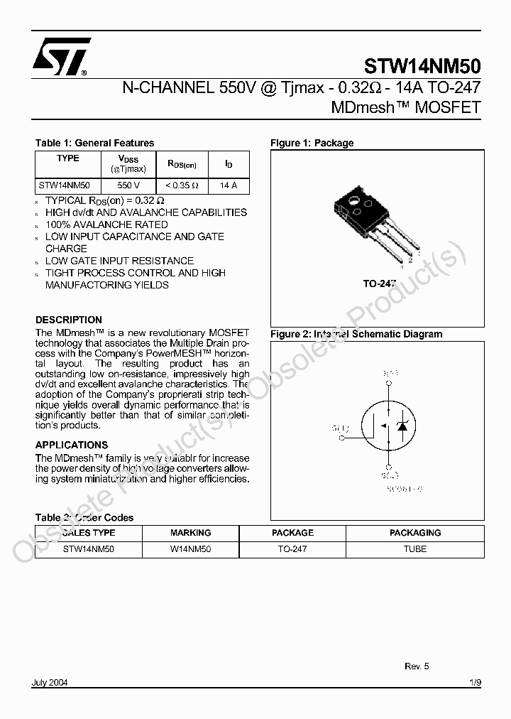 STW14NM50_7181130.PDF Datasheet