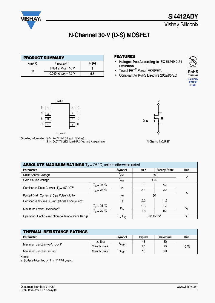 SI4412ADY-T1-GE3_7186403.PDF Datasheet