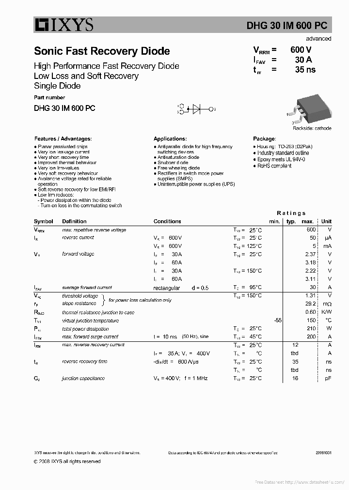 DHG30IM600PC_7187580.PDF Datasheet