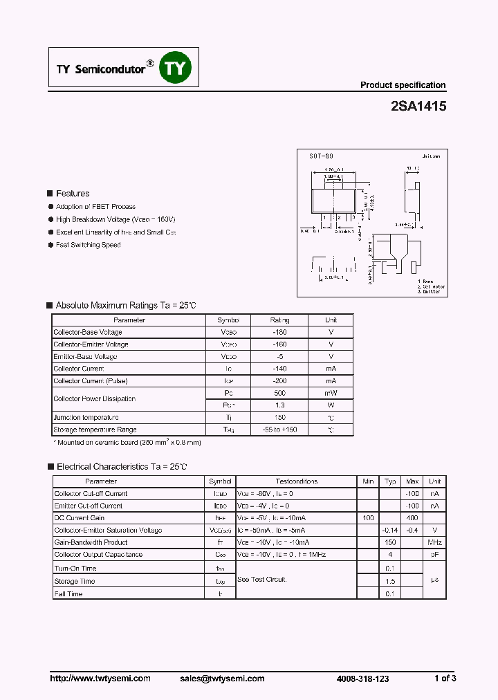 2SA1415_7199129.PDF Datasheet