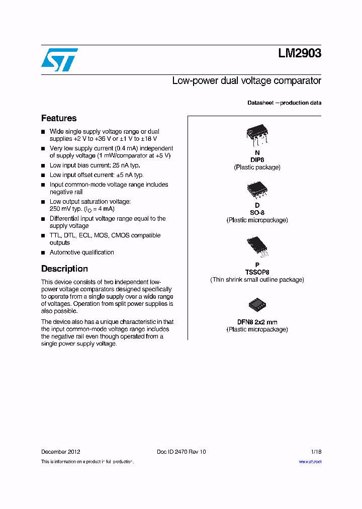 LM2903Q2T_7211545.PDF Datasheet