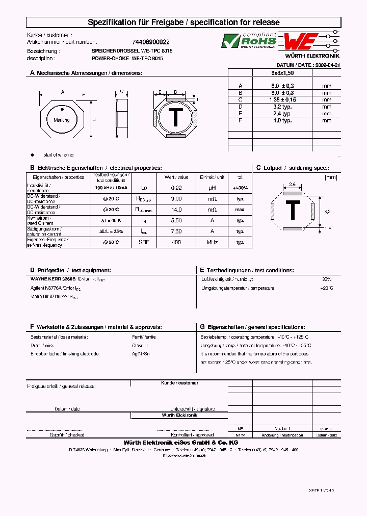 74406900022_7217670.PDF Datasheet