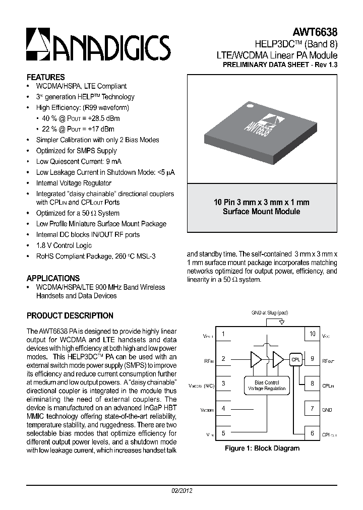 AWT6638P9_7223055.PDF Datasheet