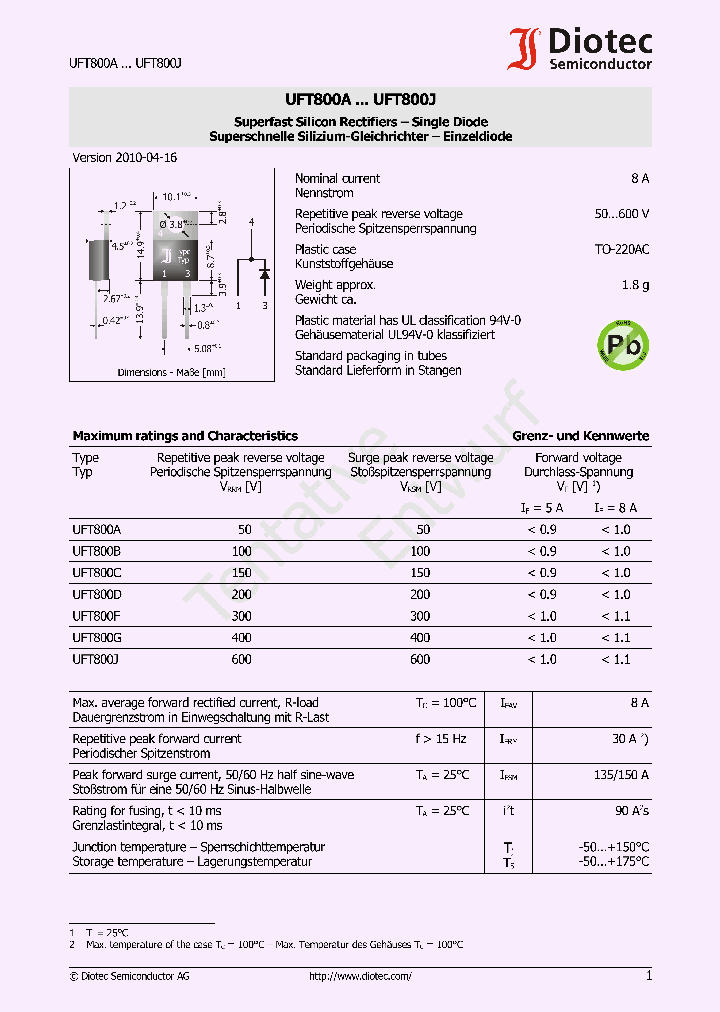 UFT800A_7237258.PDF Datasheet