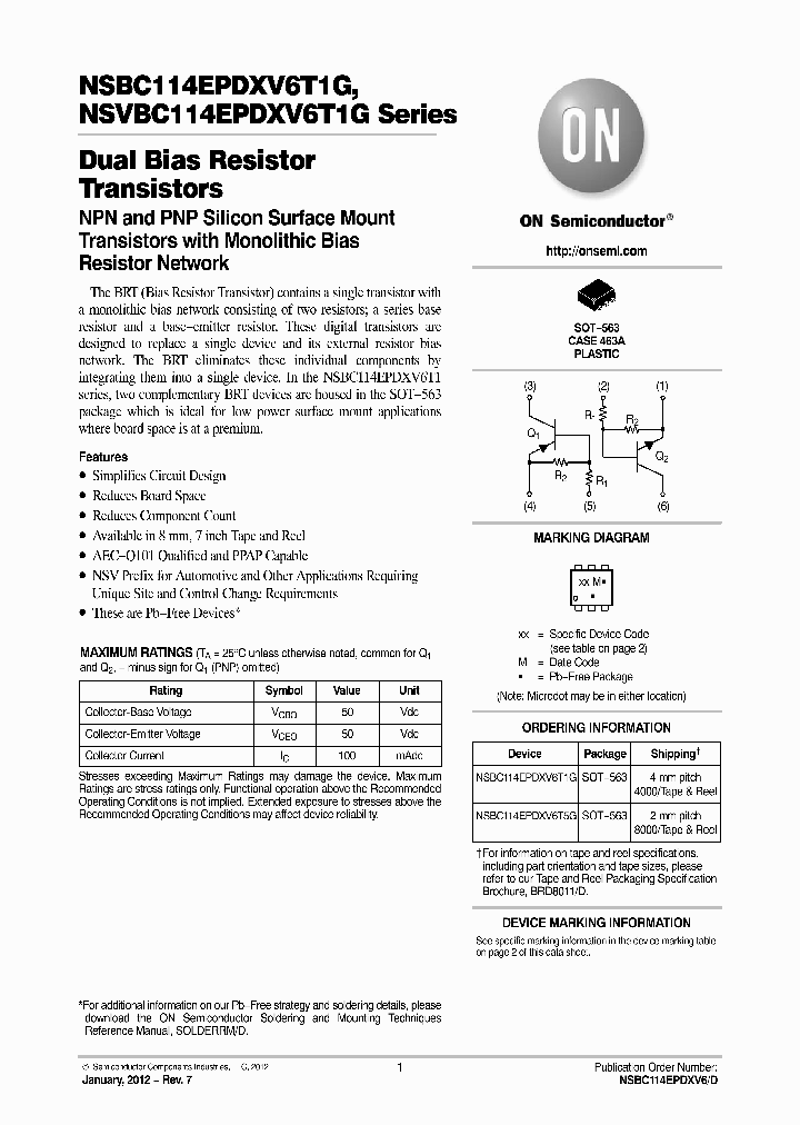 NSBC113EPDXV6T1G_7243763.PDF Datasheet