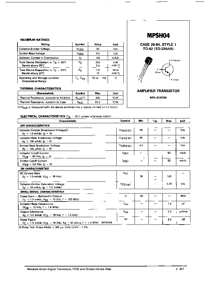 MPSH04_7246635.PDF Datasheet