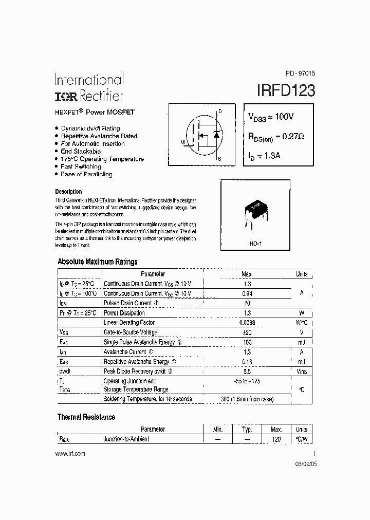 IRFD123_7248044.PDF Datasheet