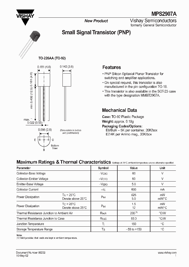 MPS2907A_7257575.PDF Datasheet