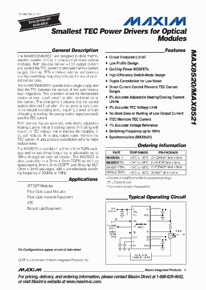 MAX8521EBX_7268896.PDF Datasheet