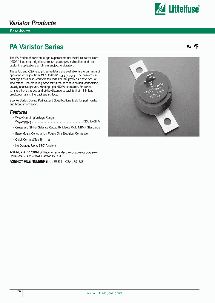LITTELFUSEINC-V320PA40C_7290812.PDF Datasheet