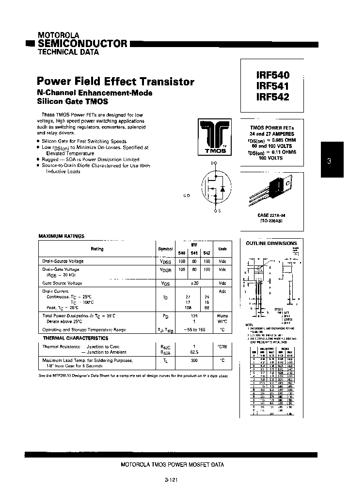 IRF541_7296175.PDF Datasheet