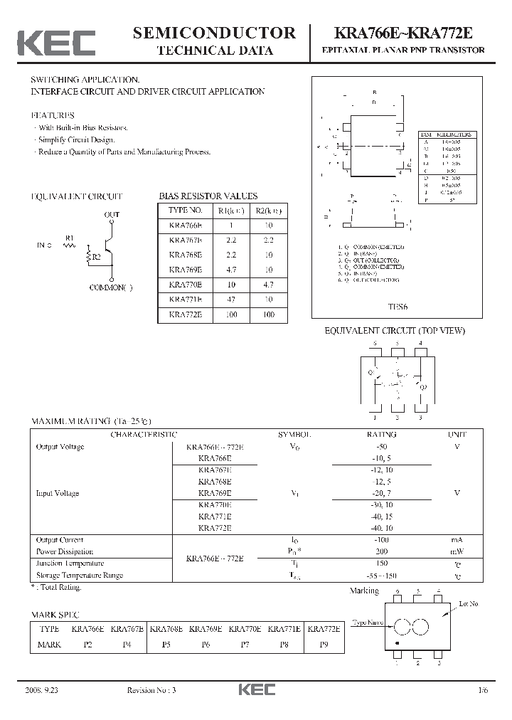 KRA768E_7296453.PDF Datasheet