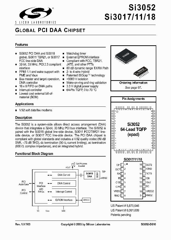 SI3054-KS_7298395.PDF Datasheet