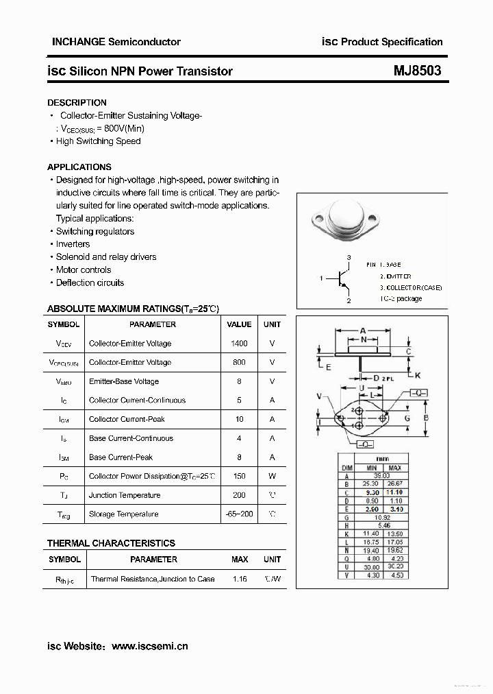 MJ8503_7303186.PDF Datasheet
