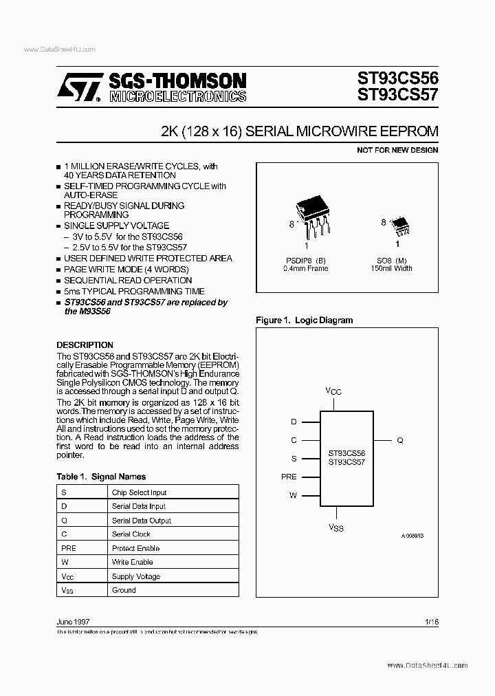 ST93CS56_7311099.PDF Datasheet