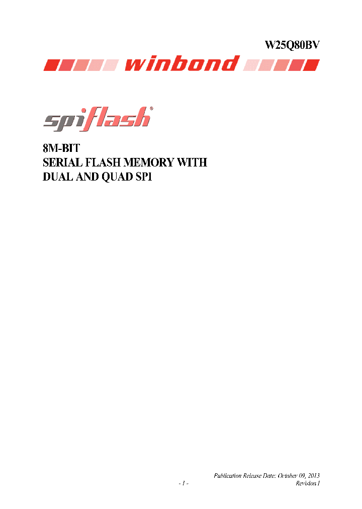 W25Q80BVSSIG_7315345.PDF Datasheet