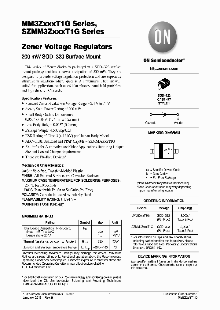 SZMM3Z3V3T1G_7316607.PDF Datasheet