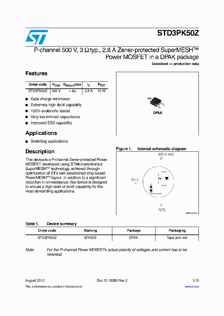 STD3PK50Z_7317797.PDF Datasheet