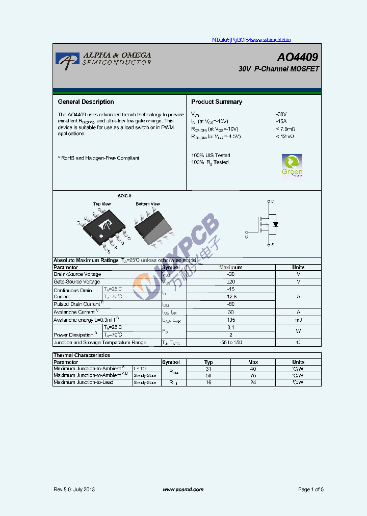 AO4409_7319163.PDF Datasheet