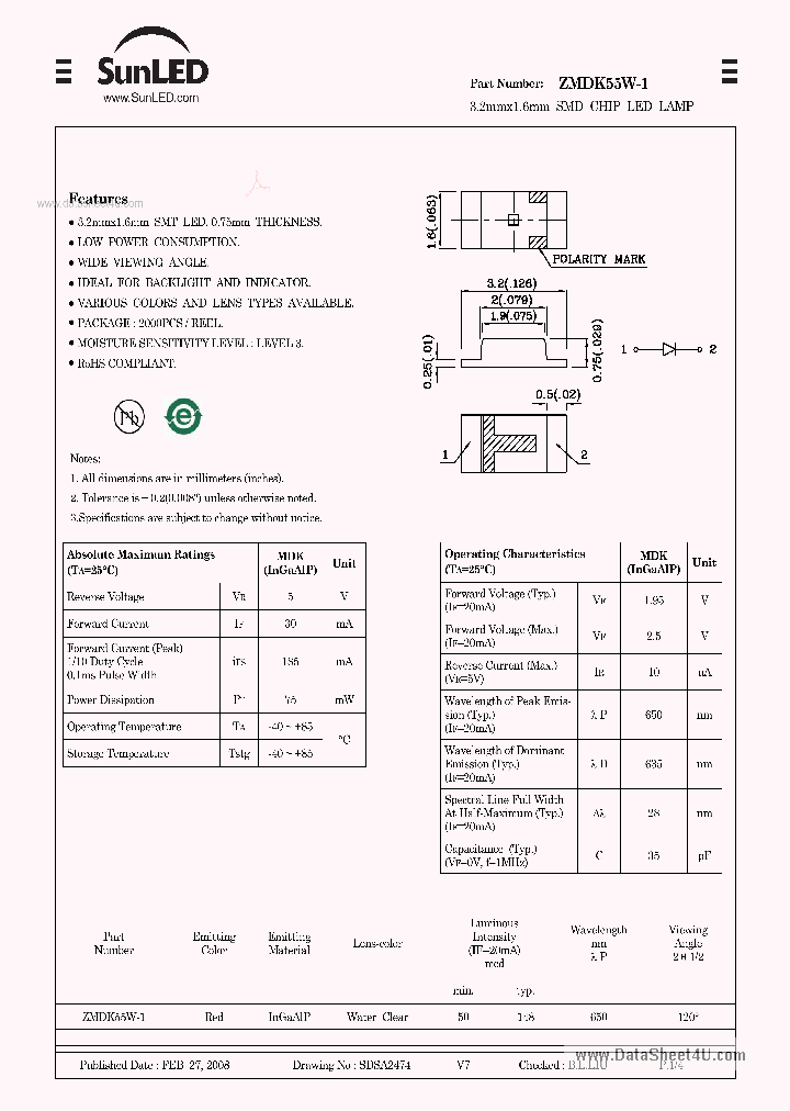 ZMDK55W-1_7319801.PDF Datasheet