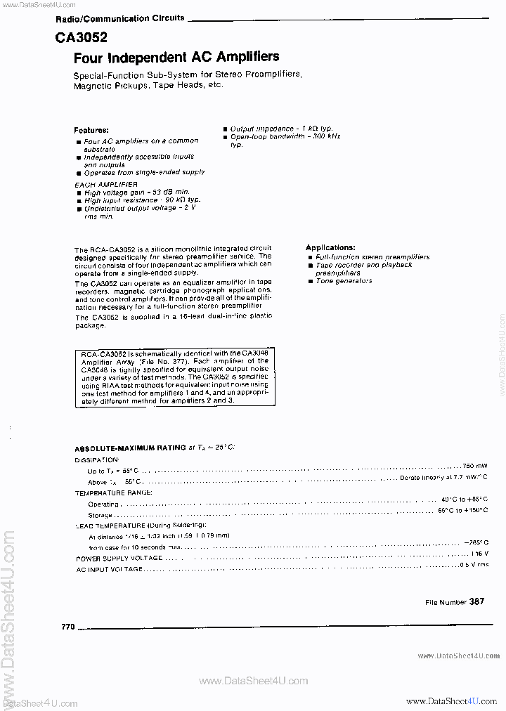 CA3052_7320079.PDF Datasheet