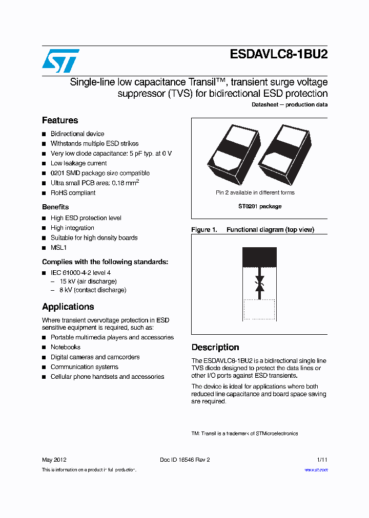 ESDAVLC8-1BU2_7321056.PDF Datasheet