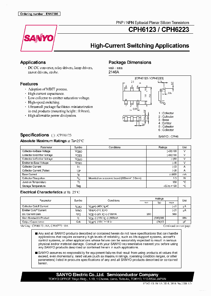 CPH6123_7323564.PDF Datasheet